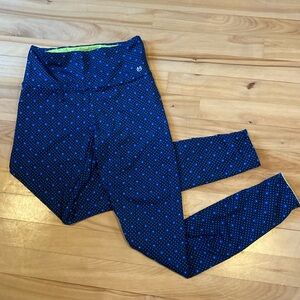 Maaji polka dot floral patterned running double layer tights leggings, Women’s S